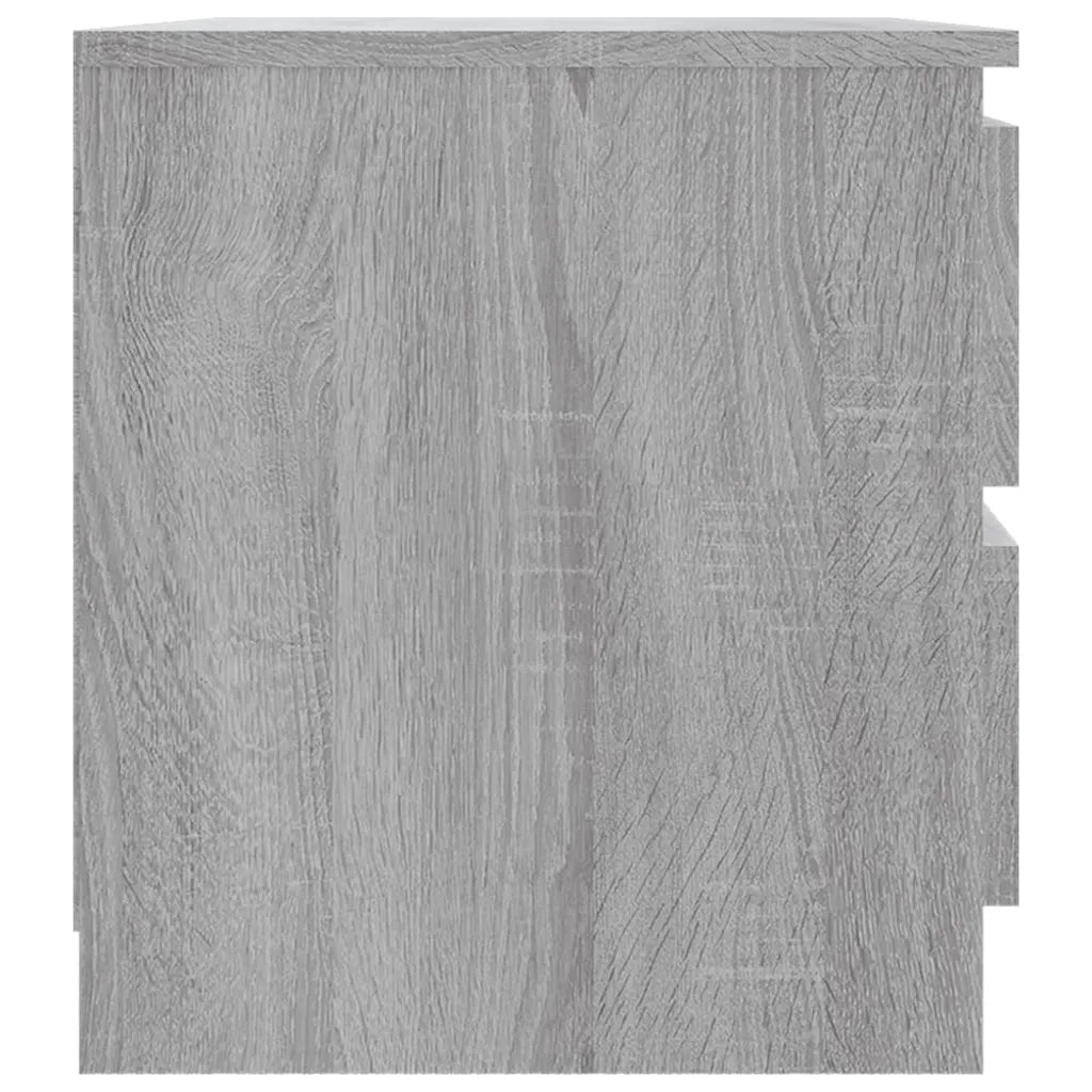Comodini Grigio Sonoma 2 pz 50x39x43,5 cm in Legno Multistrato 815825