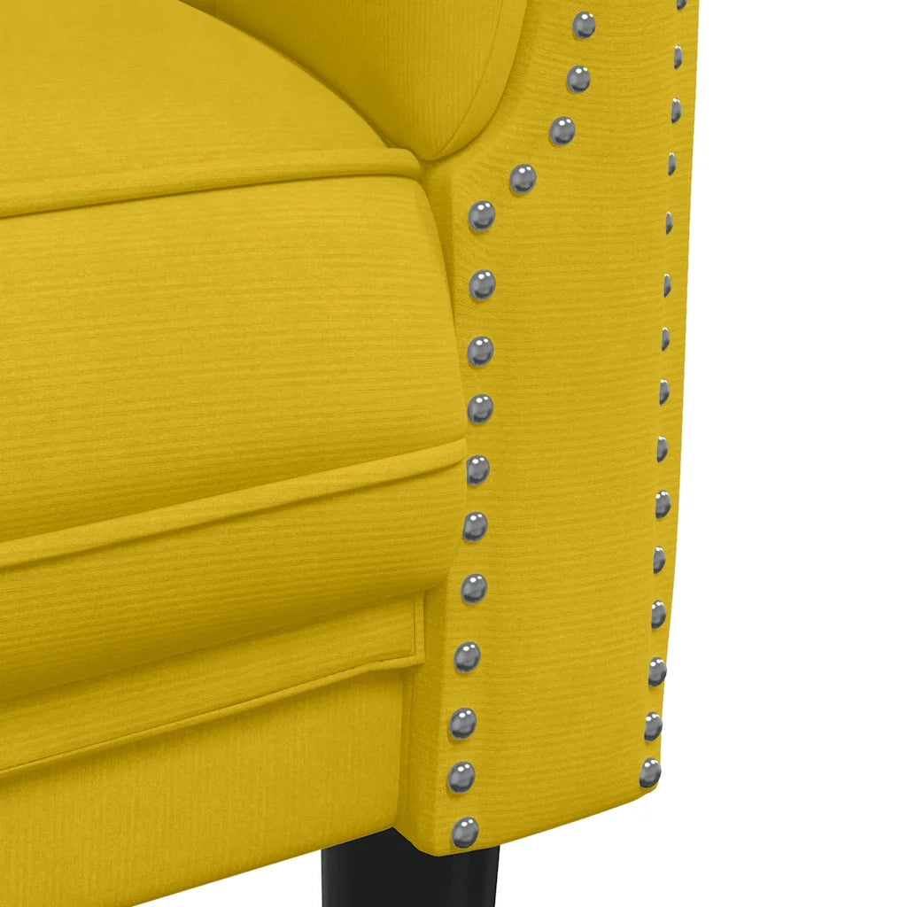 Set di Divani 2 pz Giallo in Velluto 3209225