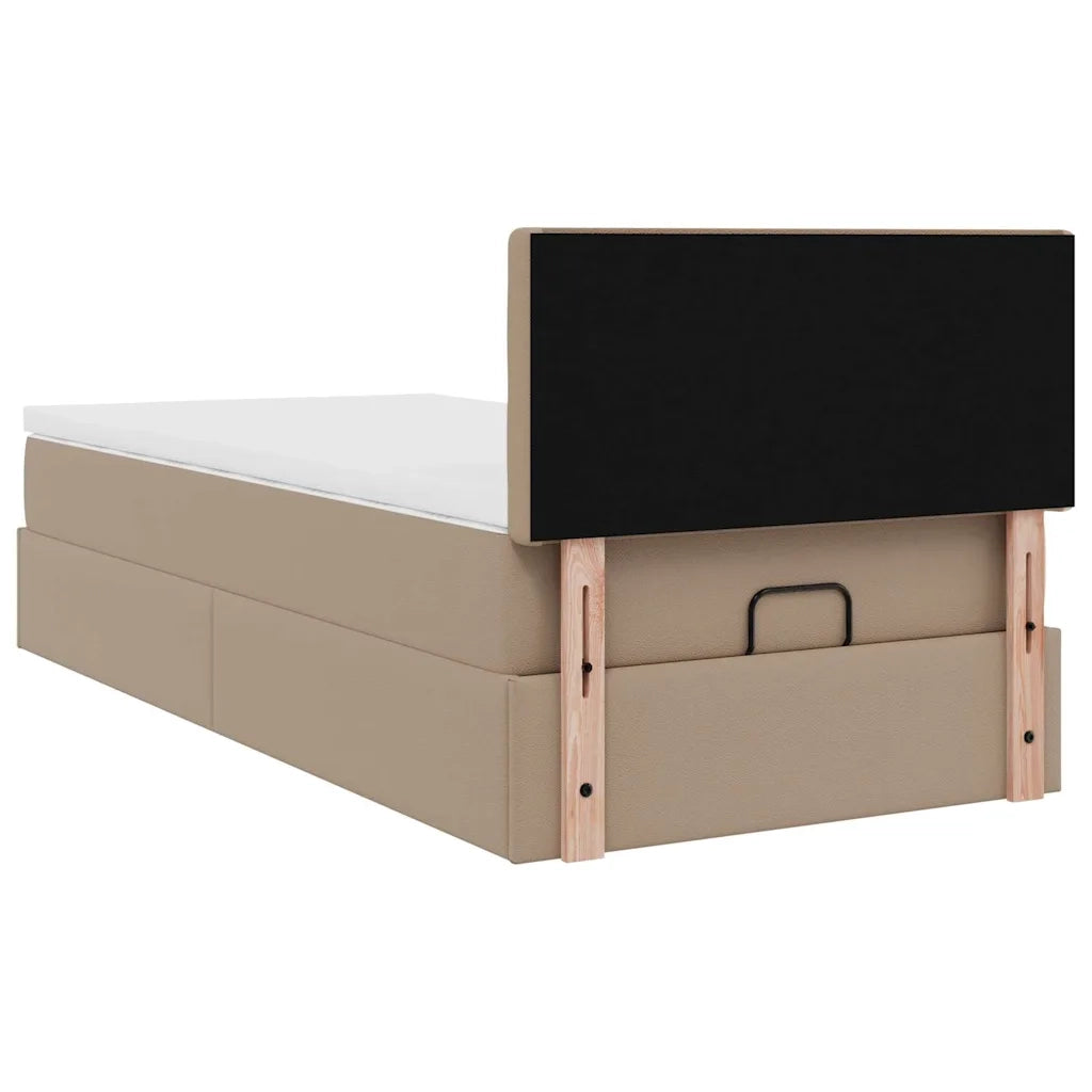 Struttura Letto Pouf con Materasso 100x200 cm Similpelle 3312141