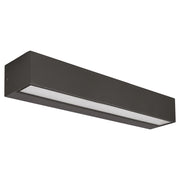 Applique LED 2x15W GES2247 biemissione CCT 3000K/4000K/5000K, struttura in alluminio pressofuso grigio antracite - Gealuce