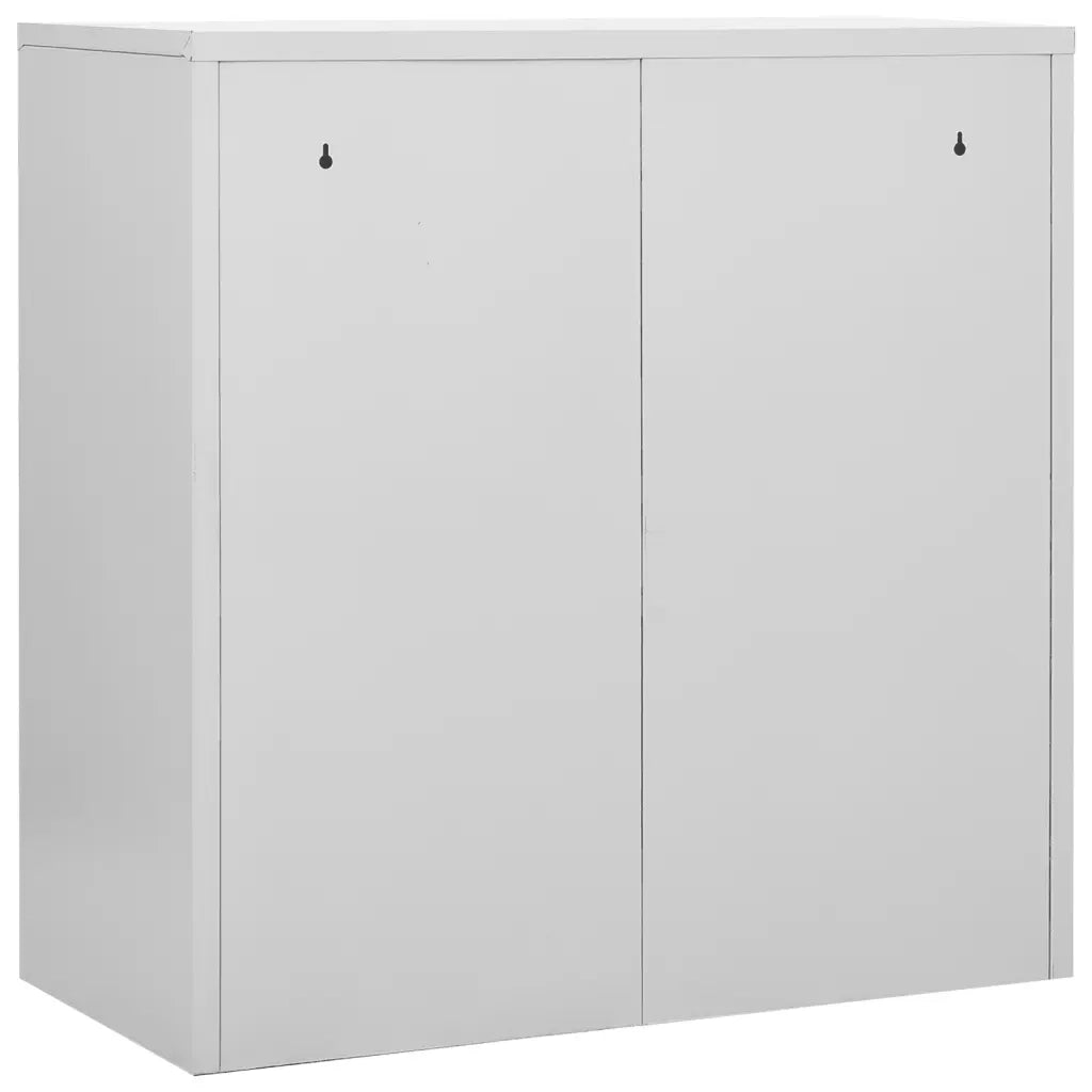 Armadietti Chiavi 2pz Grigio Chiaro Rosso 90x45x92,5cm Acciaio 3095233