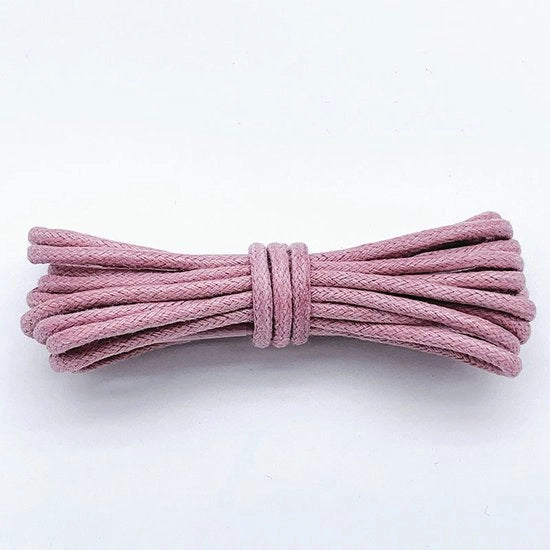 2 paia di cavi in cotone di 160 cm - Cavi in cotone cerchiati di 2,5 mm - Cavi cerchiati robusti - Cavi in cotone duraturi - Cavi per stivali - Cavi in pelle impermeabili - Cavi per scarpe e stivali