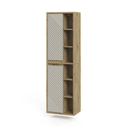 Armadio per il bagno Viola Rovere artigianale/Cachemire 50.2 x 170 cm Vicco
