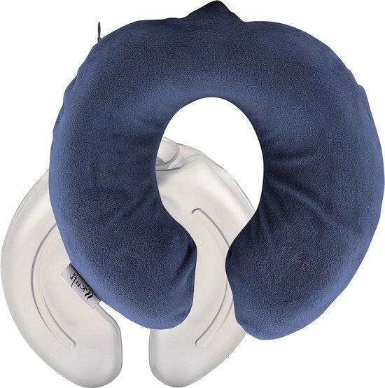 Piumino termico a forma di mantella blu grande, con cuscino caldo per collo, spalle e schiena, con piuma soffice, 15 litri - blu 15 litri