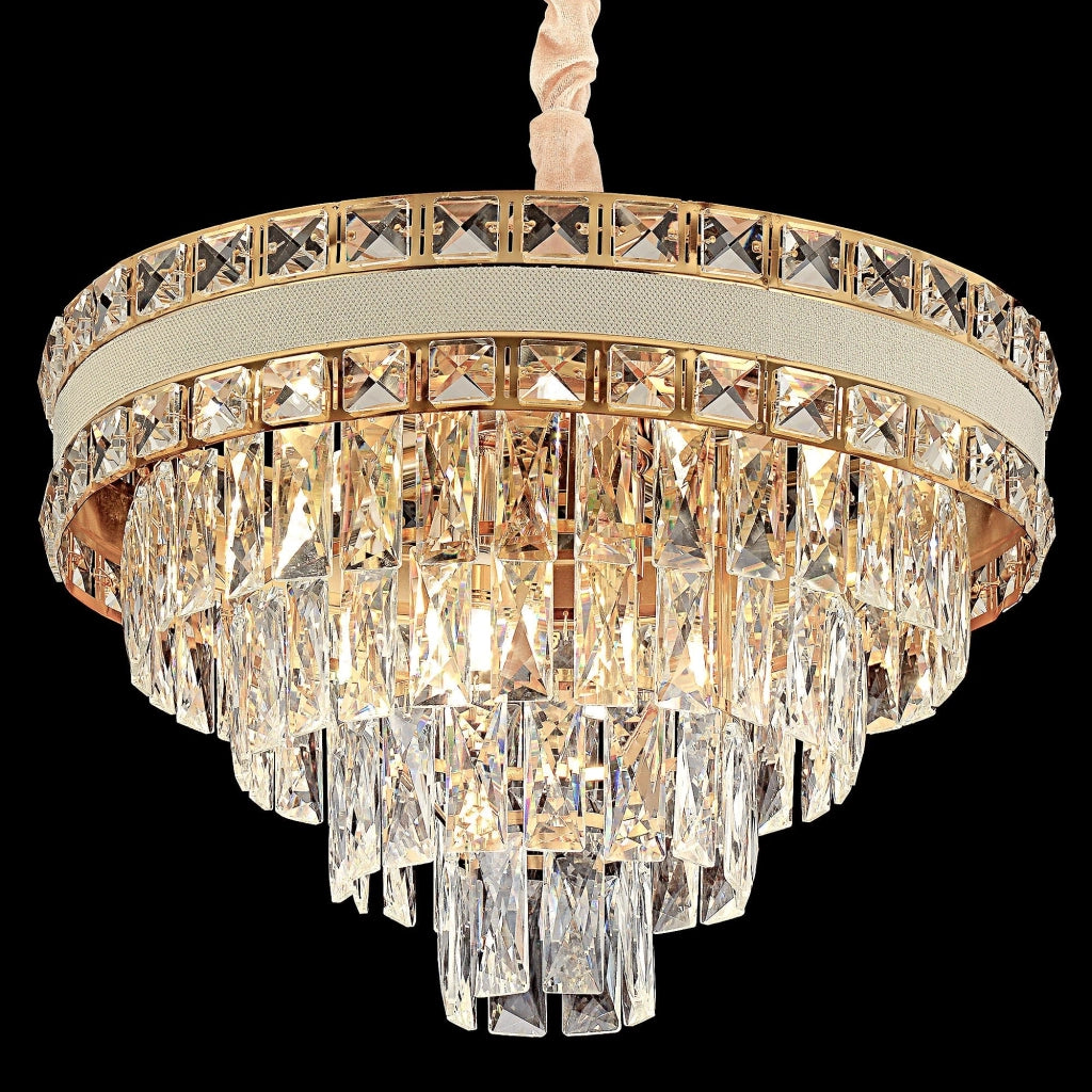 Lampada Cristal G048-cp 50cm Gold