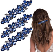 Lussose spille per capelli a tema fiorale, con cristalli Swarovski, perle e piume. Accessori per capelli per donne, spille per capelli moda.