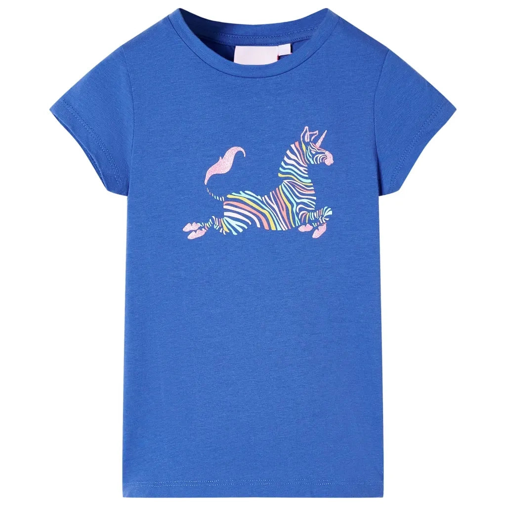 Maglietta da Bambina Blu Cobalto 116cod mxl 85214