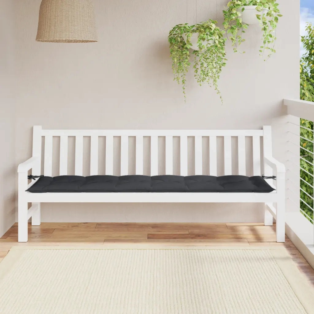 Cuscino Panca Giardino-Cuscini per panchina da esterno Antracite M¨¦lange 100x50x7cm Tessuto 485022