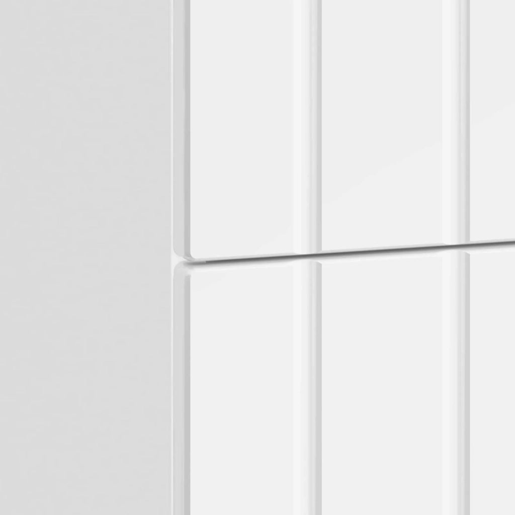 Armadio da Notte con cassetto Bianco Lucido 62 x 34,5 x 49,5 cm 894319