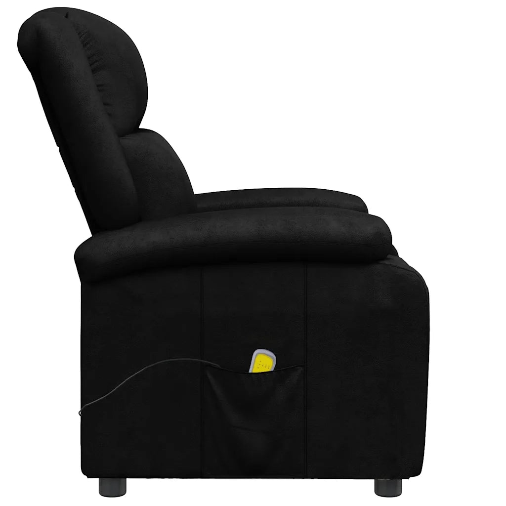 Poltrona Massaggiante Nera in Similpelle 340162