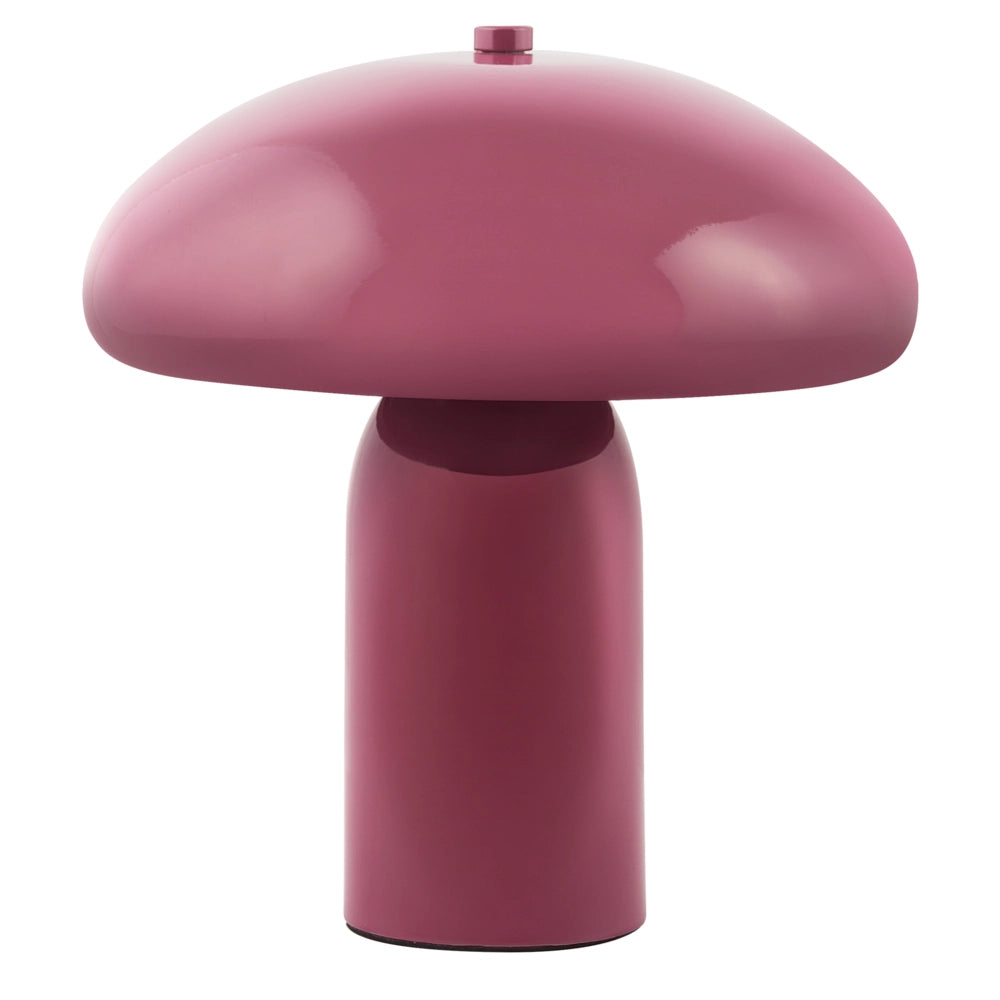 Lampada da tavolo bordeaux con base in metallo e ferro 22 cm luce singola design moderno accessori per la casa