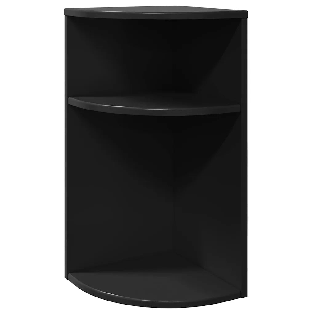 Tavolino | Tavolo laterale Nero 29,6 x 29,6 x 60 cm Legno multistrato