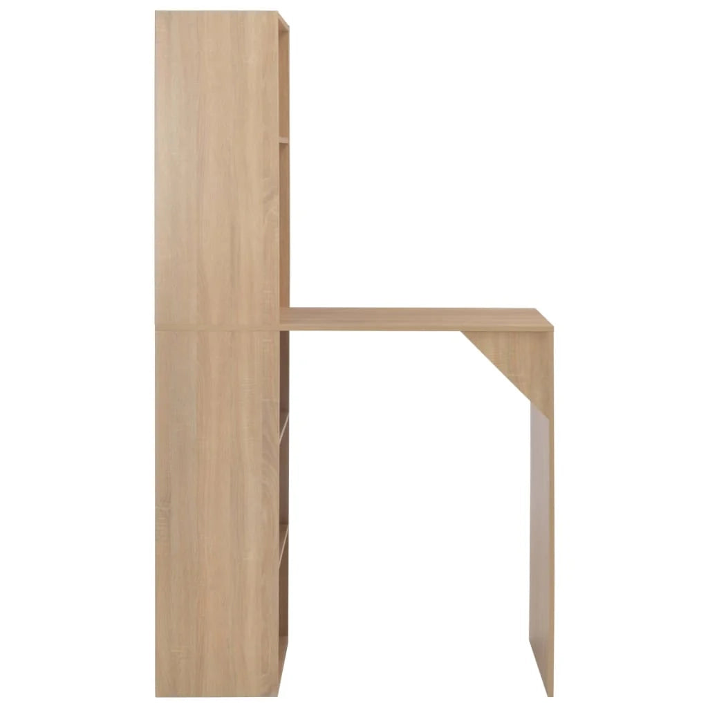 Tavolo alto da bar/bistrot con mobile rovere marrone 200 cm 0902043