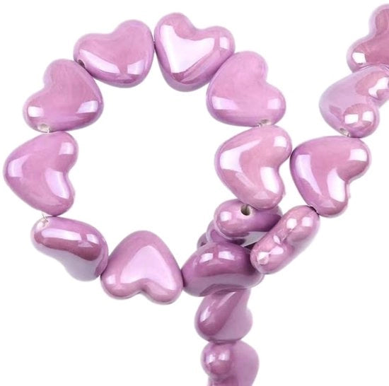 Kralen 20 pezzi - Ceramiche 14 mm - Kralen da indossare - Accessori per gioielli - Lavorazione artigianale - Kralen per gioielli