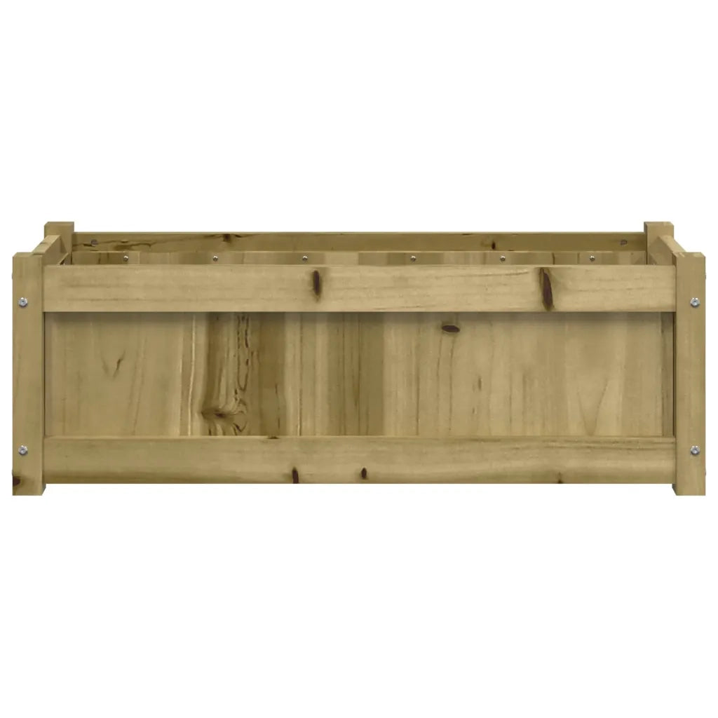 2 pz Fioriere | Cassetta per fiori | Vaso da Giardino in Legno di Pino Impregnato