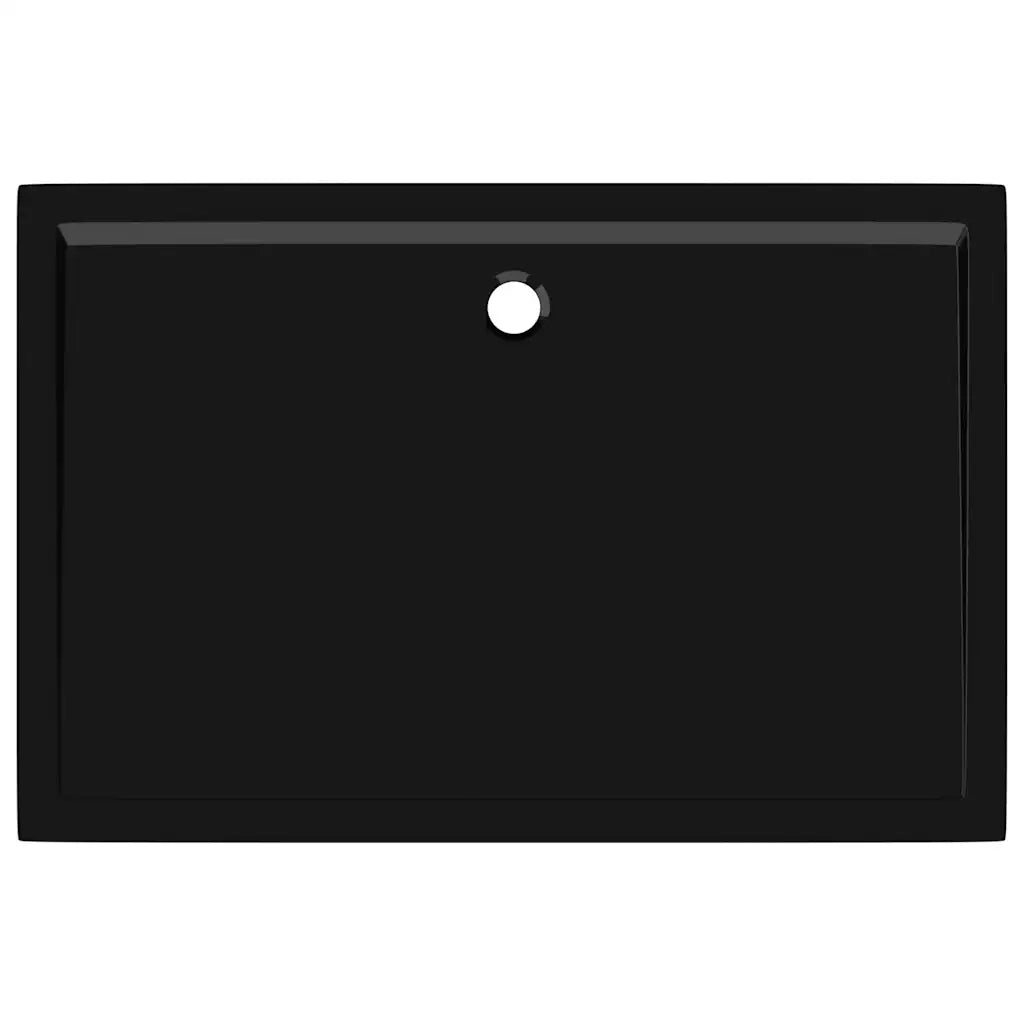 Piatto Doccia in ABS Rettangolare Nero 80x120 cm CFW3151464