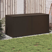 365313 - Scatola portaoggetti da giardino in rattan sintetico marrone 283L, Baul per esterni, baul per esterni, Baul Jardin Outdoor - 365313