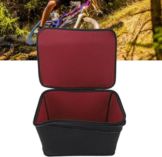 Portaoggetti da Bicicletta 20 Litri - Portaoggetti posteriore da Bicicletta - Zaino interno impermeabile - Materiale metallico resistente - Compatibile con portabagagli da bicicletta - Sostenibile e affidabile - Portaoggetti zaino