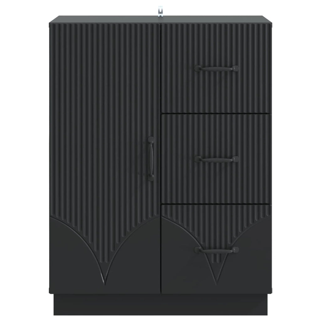 Credenza Nero 66 x 34,5 x 87 cm Legno ingegnerizzato 895316
