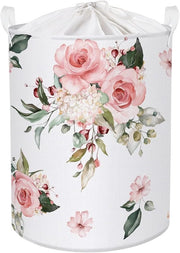 Asciugamano Pieghevole - Impermeabile e Pratico - 1 pezzo - Rosa con Fiori - 36 x 45 cm