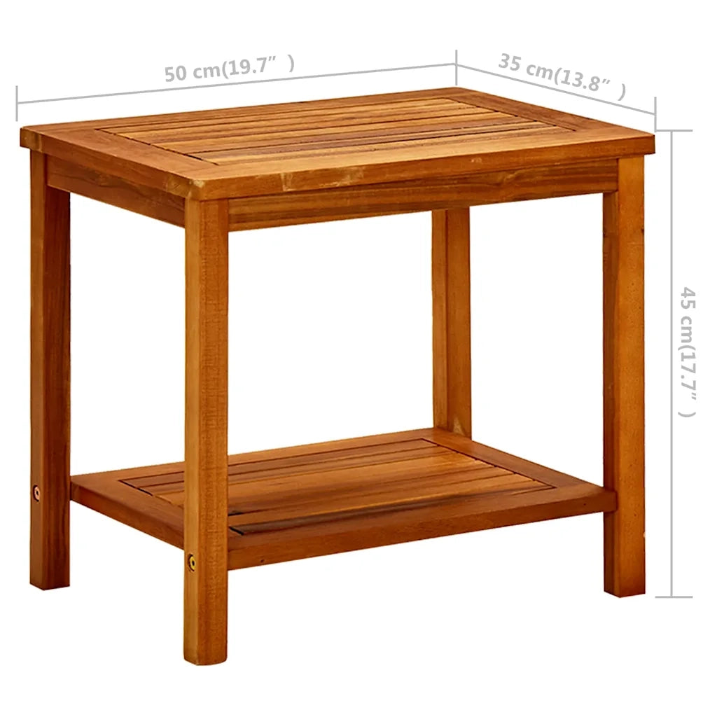 Tavolino da salotto | Tavolino da caff¨¨ | Tavolino da Soggiorno 50x35x45 cm in Legno Massello di Acacia
