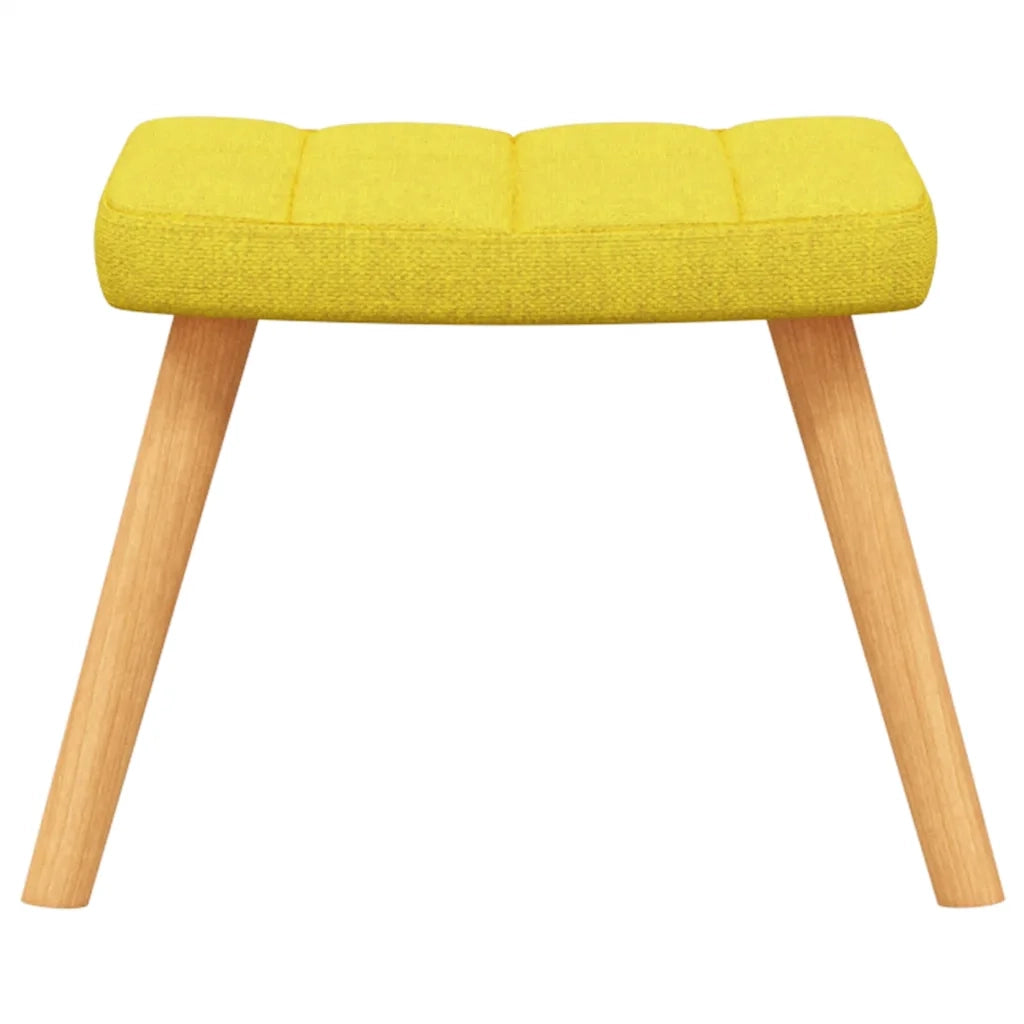 Poltrona Relax con Poggiapiedi Giallo Senape in Tessuto cod mxl 17740