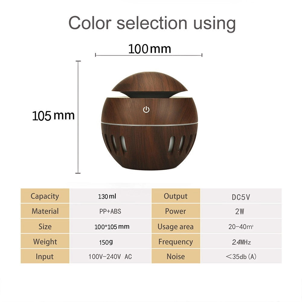 Trade Shop - Umidificatore Ultrasuoni Diffusore Di Aromi Oli Essenziali Per Aromaterapia Usb -