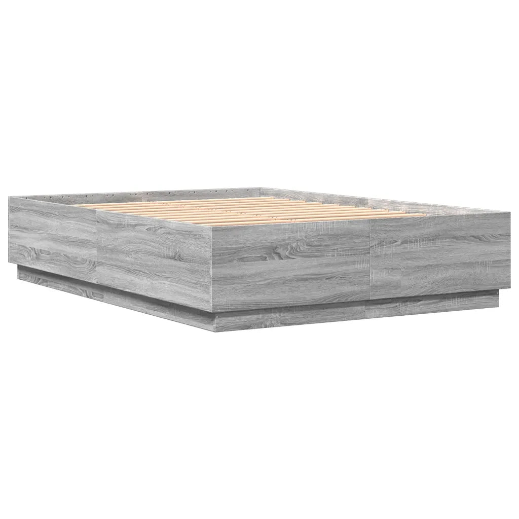 Giroletto-Struttura Letto Grigio Sonoma 140x200 cm in Legno Multistrato 880247