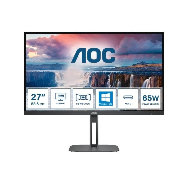 Aoc v5 q27v5n/bk monitor pc 68,6 cm (27") 2560 x 1440 pixel quad hd led nero