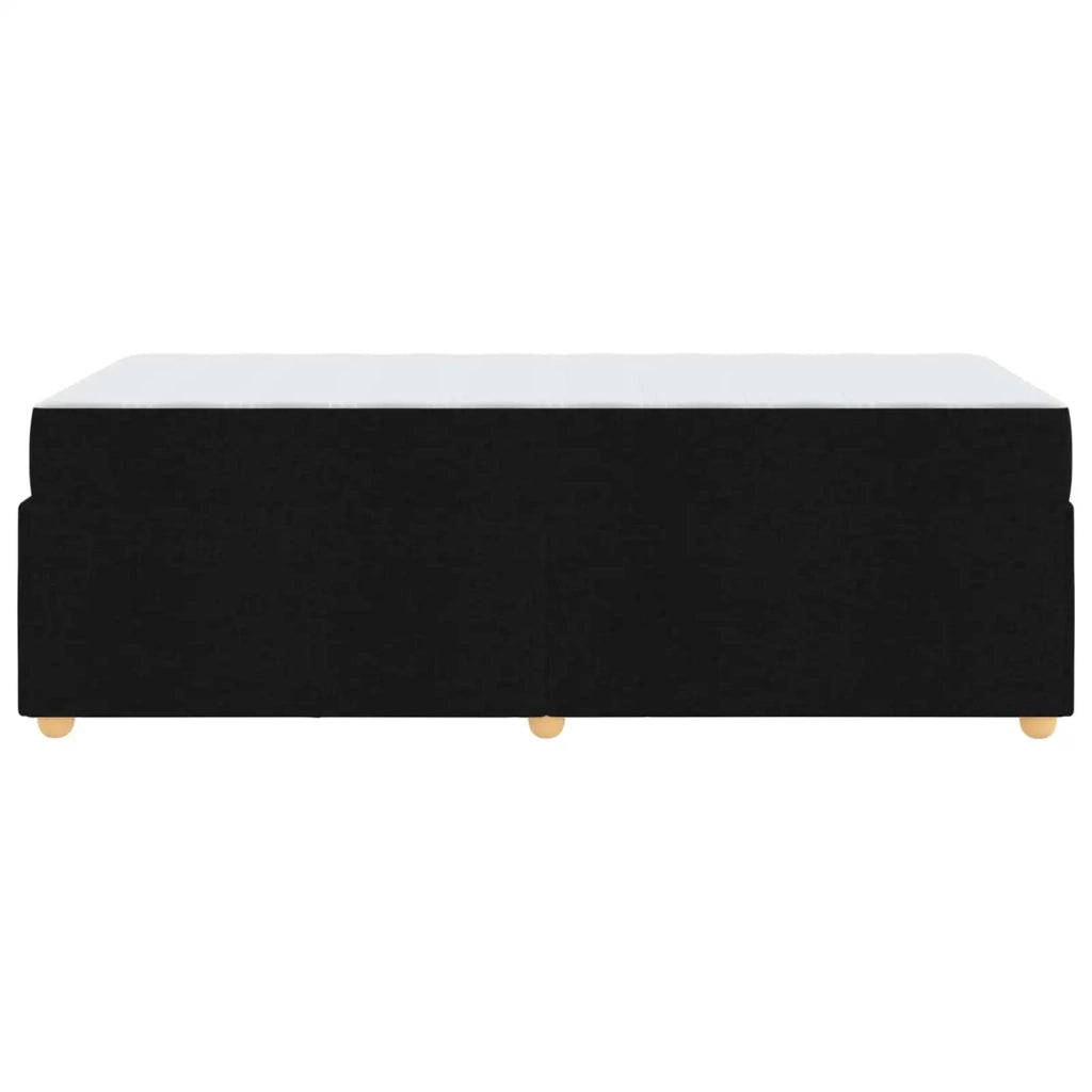 Struttura del letto con materasso Nero 100 x 200 cm Tessuto