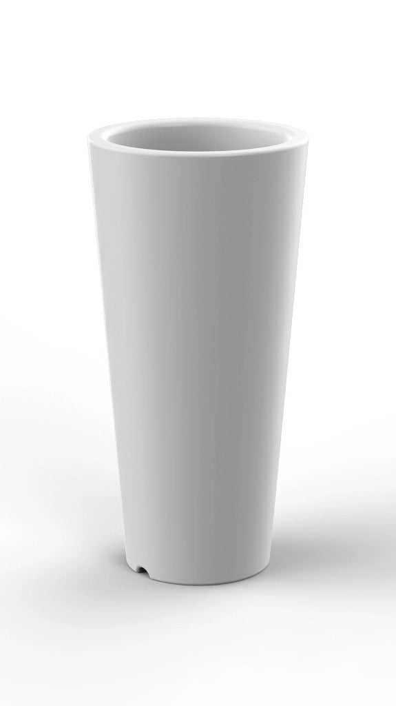 Vaso Ø37,5x102 cm in Resina Arkema Tondo 102 Bianco