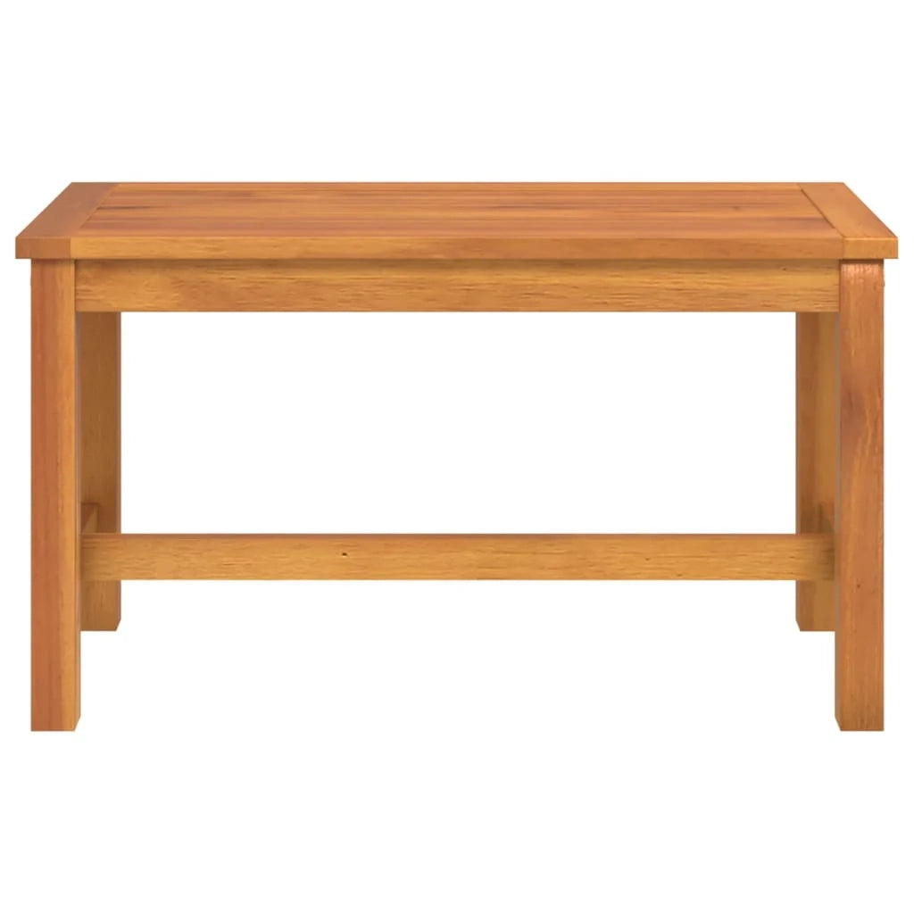 Panca da giardino mobili da esterno per patio terrazza 80 x 35 x 45 cm legno massello di acacia 02_0011332