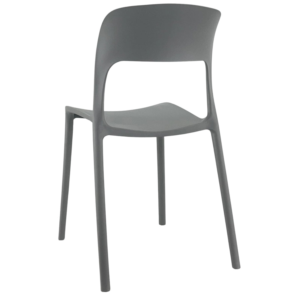 Sedia In Polipropilene Marte Ergonomica Arredo di Design Esterno e Interno da Giardino Impilabile Sedie M Grigio/1 Sedia
