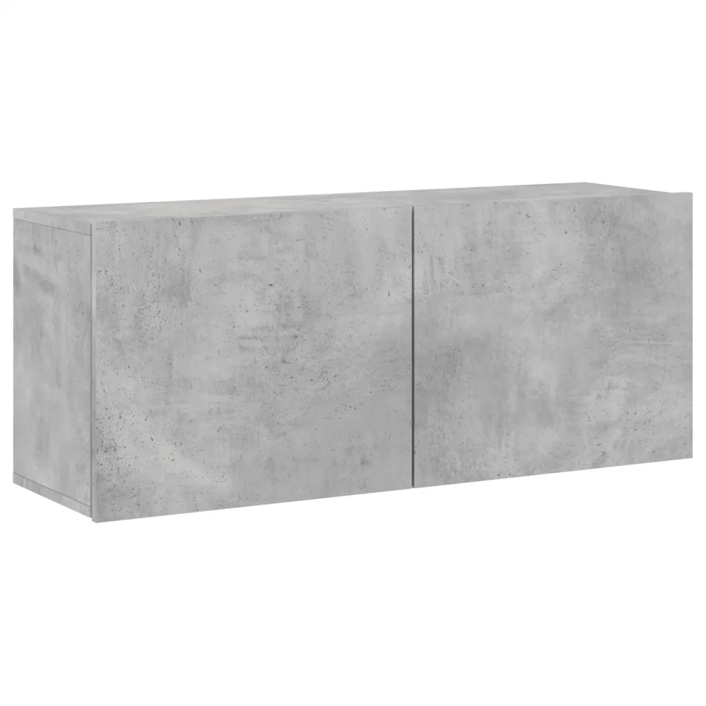 Mobile TV a Parete | Armadietto TV | Mobile Porta TV Grigio Cemento 100x30x41 cm