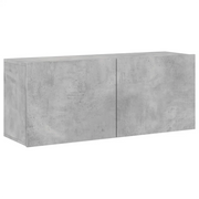 Mobile TV a Parete | Armadietto TV | Mobile Porta TV Grigio Cemento 100x30x41 cm