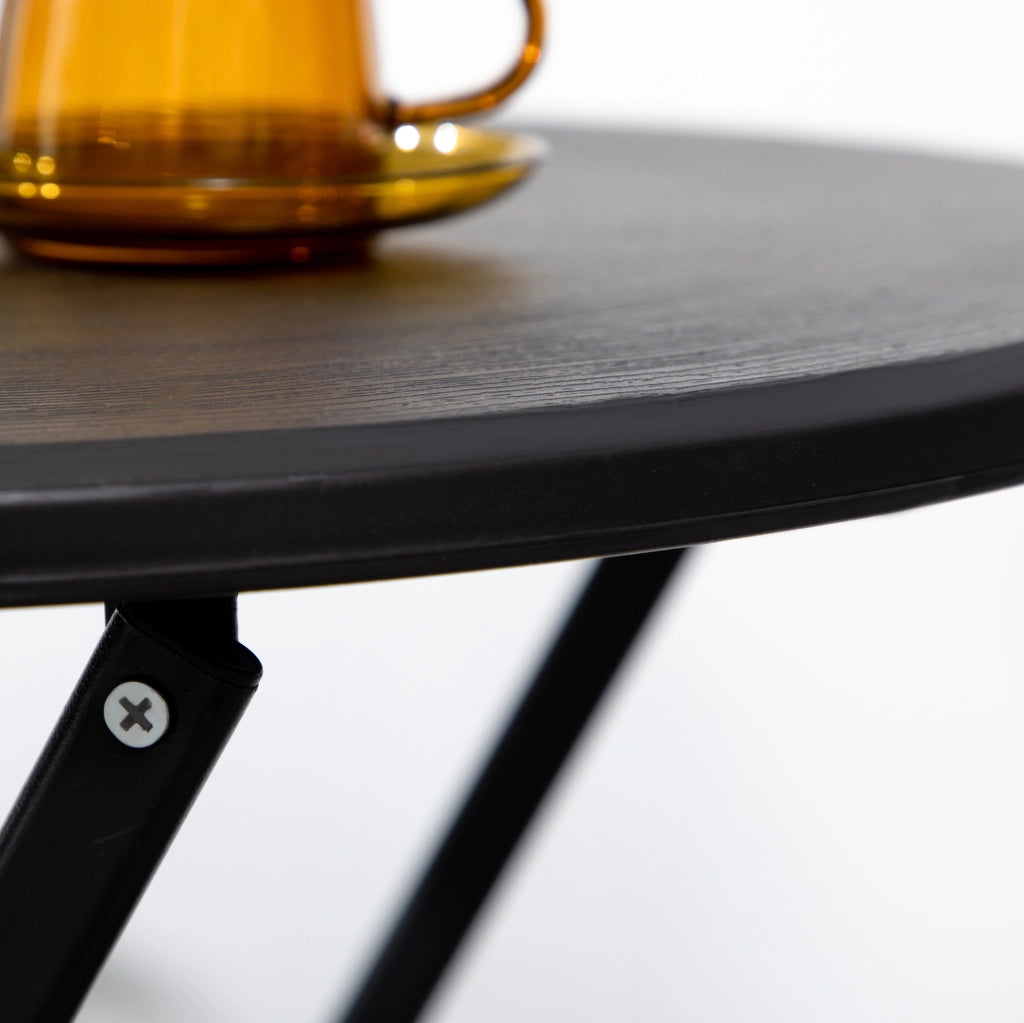 Tavolo pieghevole da esterno Ø60 cm, grigio scuro