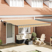 Tenda Retrattile Manuale A righe Multicolore 400x300 cm
