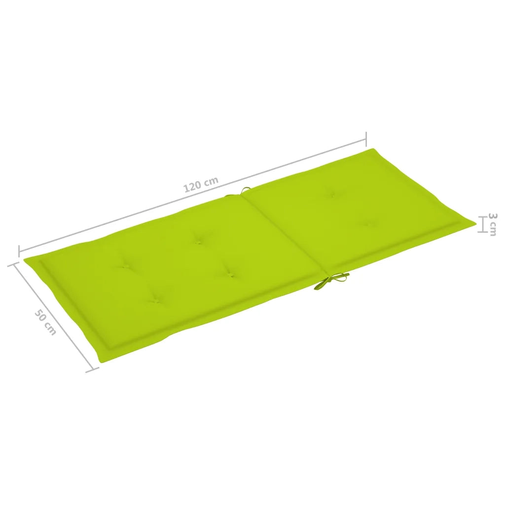 Sedie Giardino 6 pz e Cuscini Verde Brillante Massello di Teak cod mxl 7238