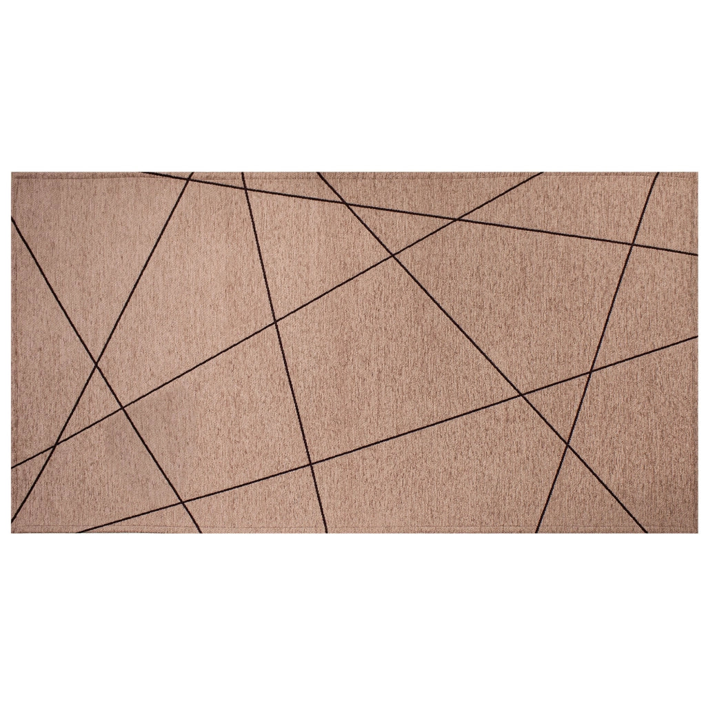 Tappeto Arredo Moderno Morbido in Ciniglia Ingresso Antiscivolo Prodotto Italiano  Soggiorno Camera Salotto Disegni Piazzati Cotone Varie Misure Grande Quarzo/Prugna - 65x300 cm