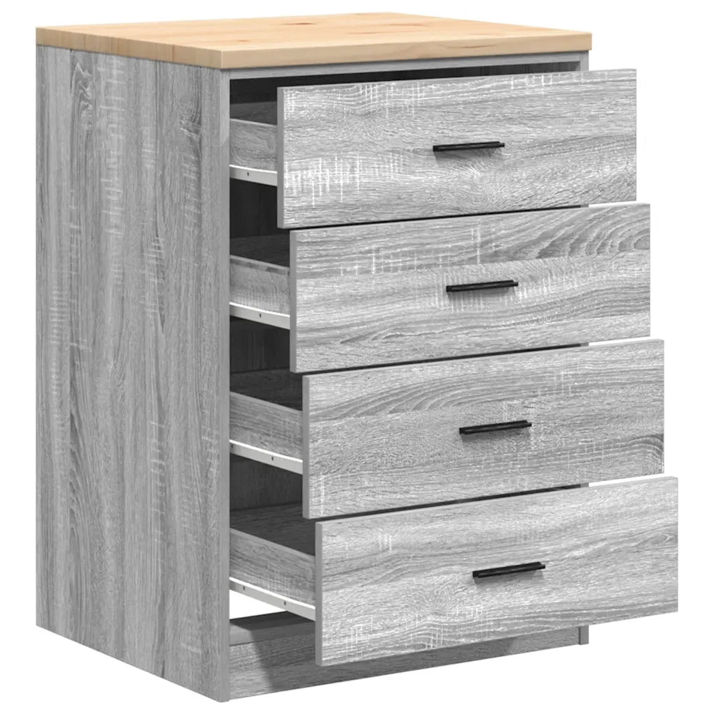 Armadietto da Garage Grigio Sonoma 60x51x85 cm CFW1486814