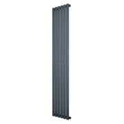 Radiatore Verticale Design Ovale Colonna Singola Antracite 1800x360 mm