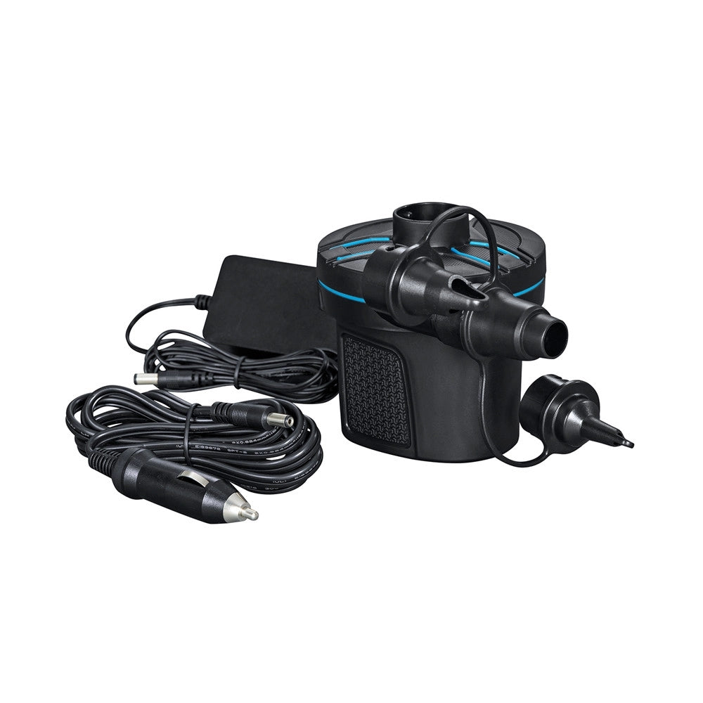 Trade Shop - Pompa Di Gonfiaggio Elettrica Powertouch Accendisigari 12/230v 490l/min 3 Adattatori 62255 -