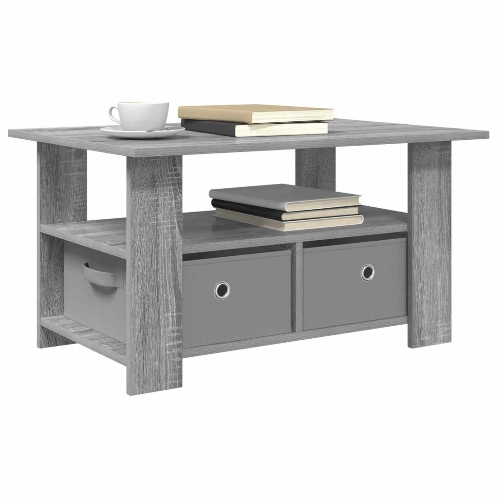Tavolino da salotto | Tavolino da caff¨¨ | Tavolino da Soggiorno con cassetto Grigio Sonoma 77 x 55 x 42 cm