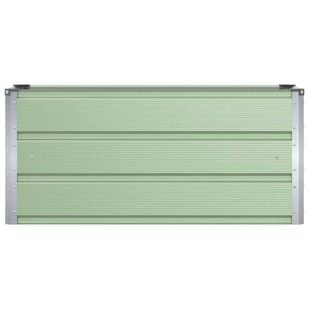 Fioriera di design moderna e versatile per terrazza 100 x 40 x 45 cm in acciaio verde 02_0059258