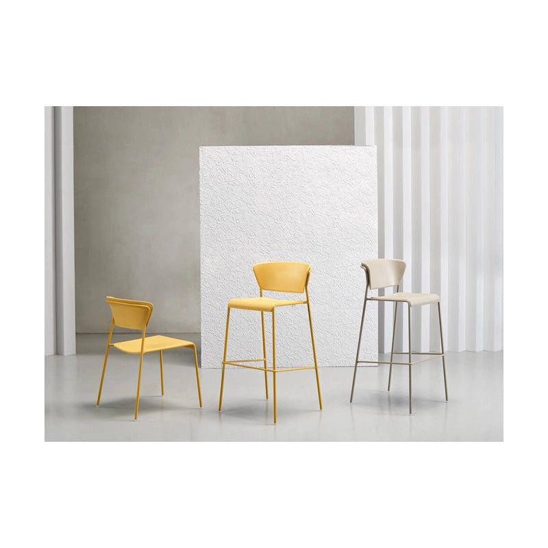 SET DUE SGABELLO LISA TECNOPOLIMERO HT 75CM SCAB DESIGN MADE IN ITALY - Antracite 81