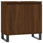Armadietto Bagno | Armadio da bagno Rovere Marrone 58x33x60cm in Legno Multistrato