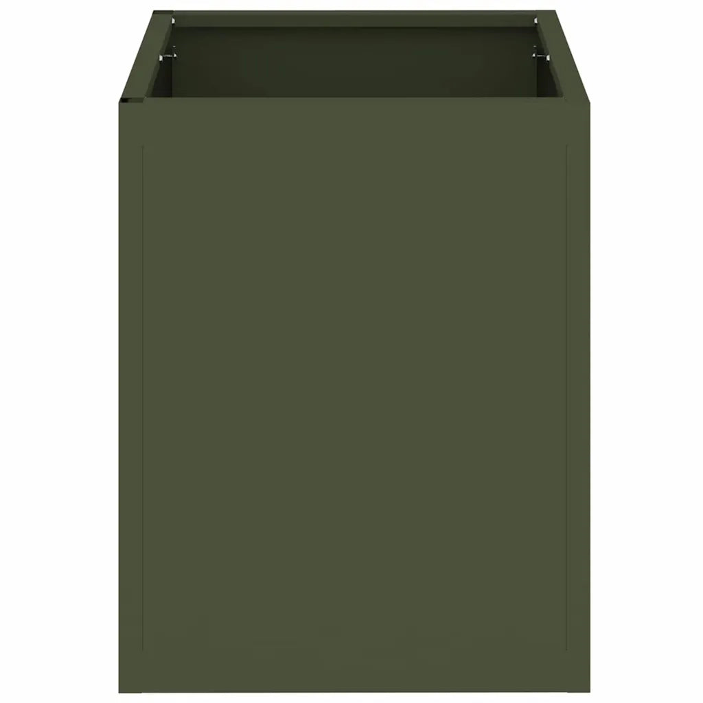 vidaXL Vaso da giardino Oliver verde 32 x 32 x 40 cm