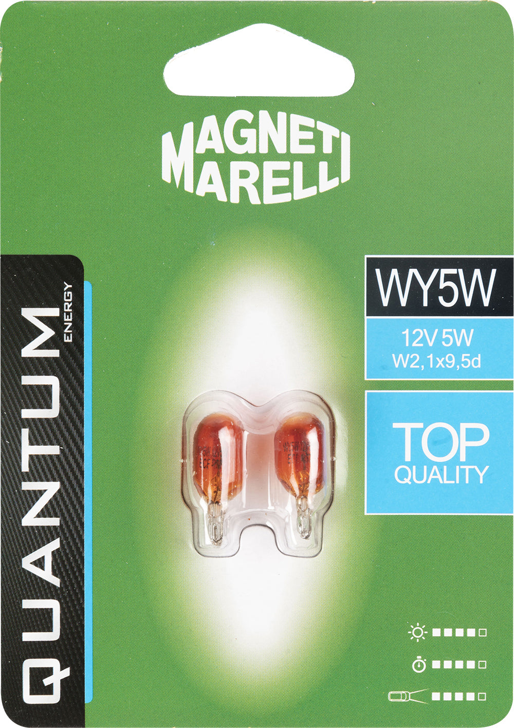 Magneti Marelli WY5W coppia lampadine auto vetro 12V 5W attacco W2,1X9,5d