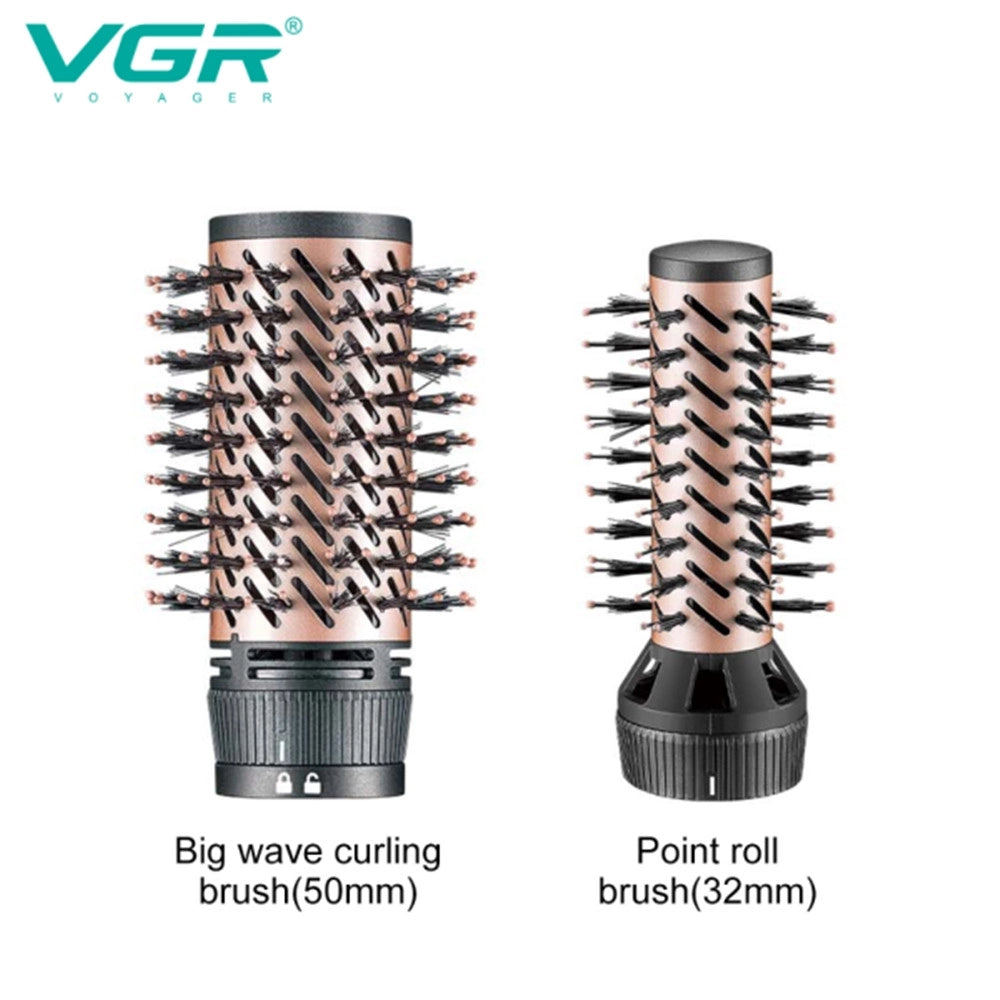 Trade Shop - Vgr V-498 Air Brush Professionale 1200w Spazzola Asciugacapelli Parrucchiere - Bianco