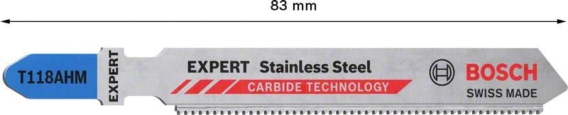 2608900561 - Set 3 lame per seghetto alternativo T118 AHM for stainless steel